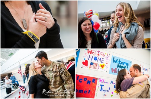 wives and girlfriends welcome home their loves from deployment